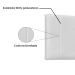 Painel para Cama Box Casal Ravenna Poliuretano Branco