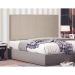 Painel para Cama Box Casal Ravenna Suede Bege