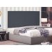 Painel para Cama Box Casal Ravenna Suede Cinza