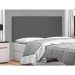 Painel para Cama Box Casal Tânia Suede Cinza