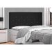 Painel para Cama Box Casal Tânia Suede Preto