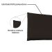 Painel para Cama Box Casal Veneza Poliuretano Marrom