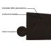 Painel para Cama Box King Aquilla Poliuretano Marrom
