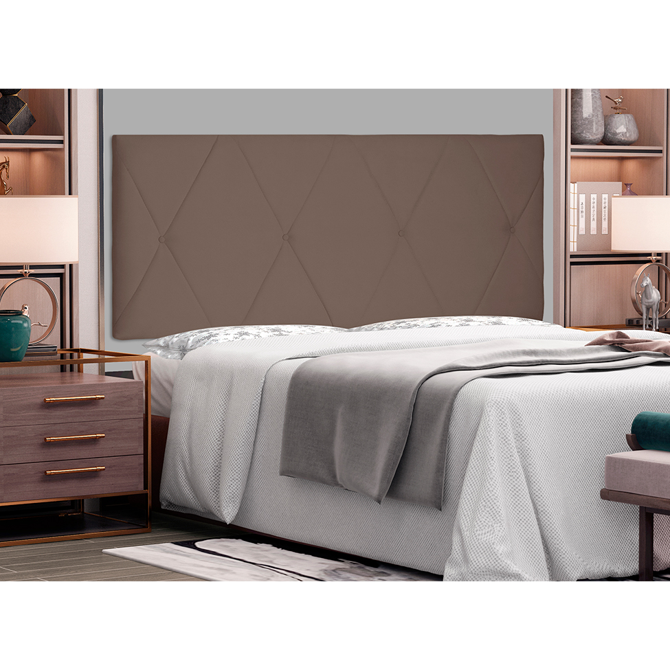 Painel para Cama Box King Aquilla Suede Caramelo