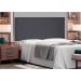 Painel para Cama Box King Aquilla Suede Cinza