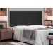 Painel para Cama Box King Aquilla Suede Preto