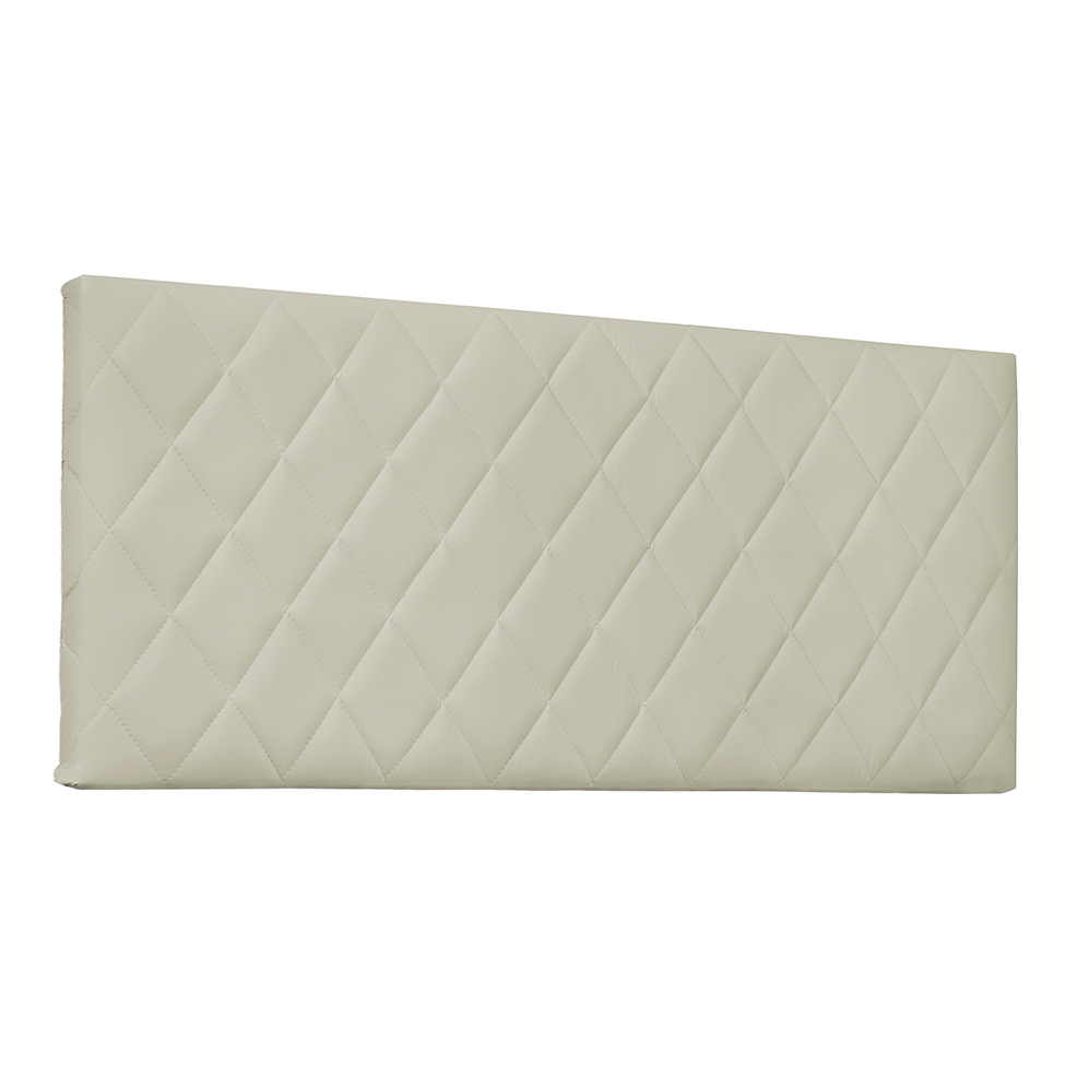 Painel para Cama Box King Esmeralda Poliuretano Marfim