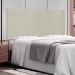 Painel para Cama Box King Esmeralda Poliuretano Marfim