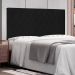 Painel para Cama Box King Esmeralda Poliuretano Preto