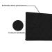 Painel para Cama Box King Esmeralda Poliuretano Preto
