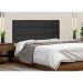 Painel para Cama Box King La Italiana Suede Preto