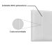 Painel para Cama Box King Ravenna Poliuretano Branco