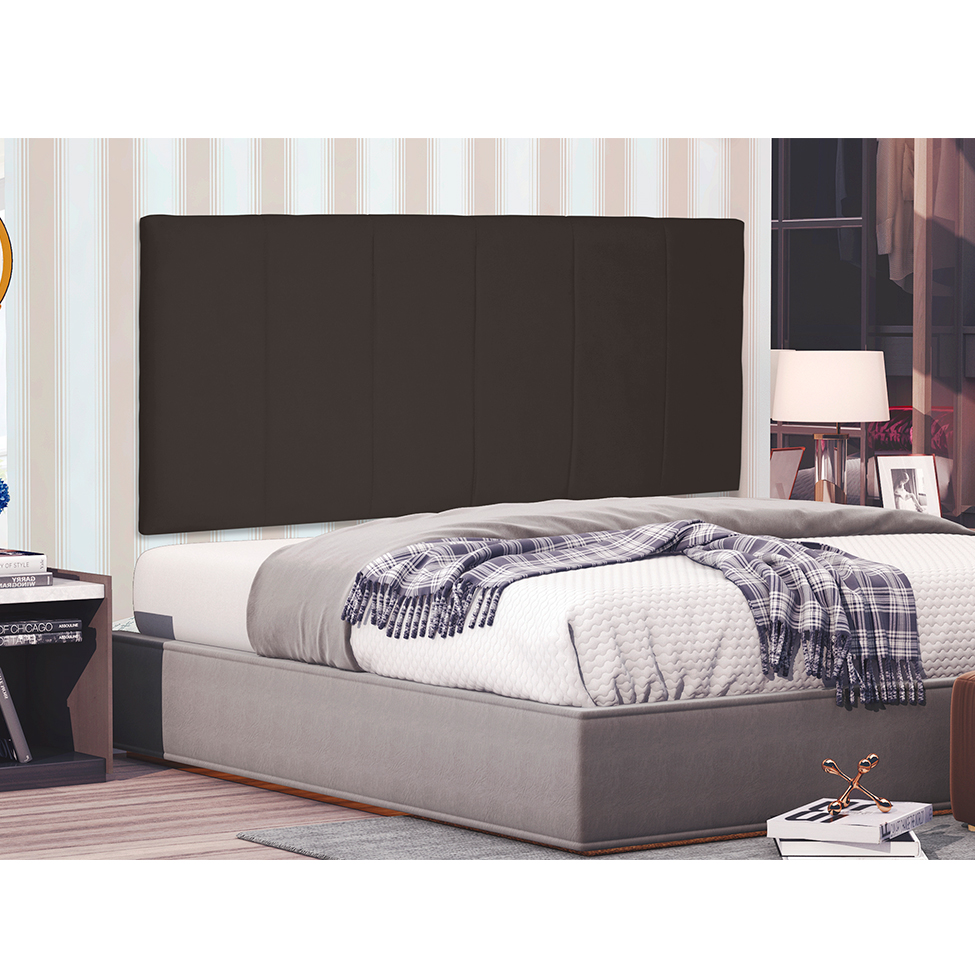 Painel para Cama Box King Ravenna Suede Café