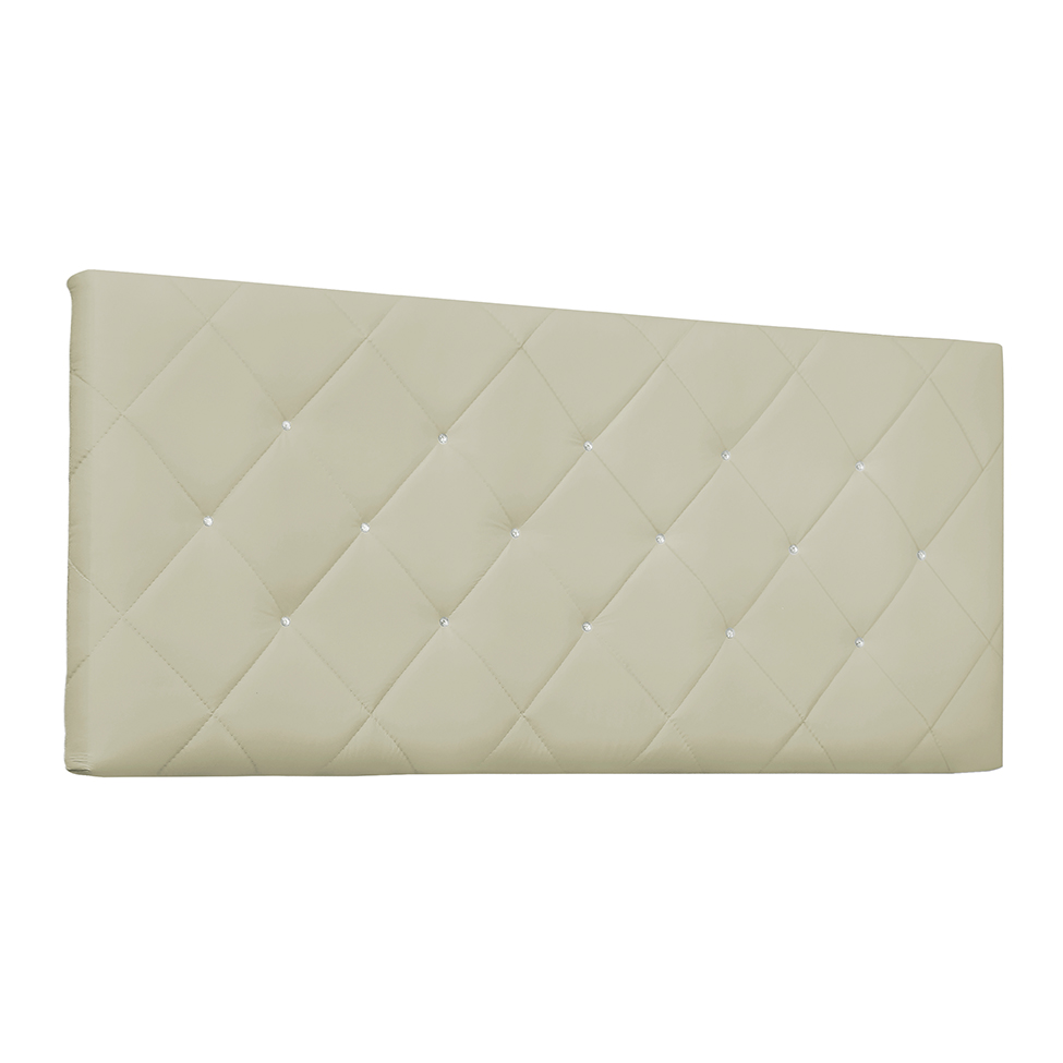 Painel para Cama Box King Tânia Poliuretano Marfim