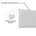 Painel para Cama Box King Veneza Poliuretano Branco