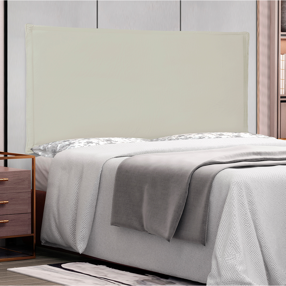 Painel para Cama Box King Veneza Poliuretano Marfim