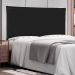 Painel para Cama Box King Veneza Poliuretano Preto