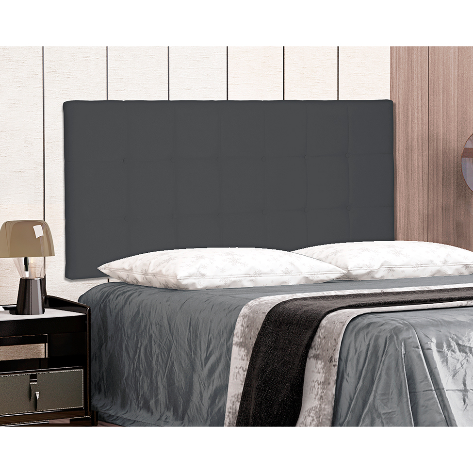 Painel para Cama Box King Verona Suede Cinza