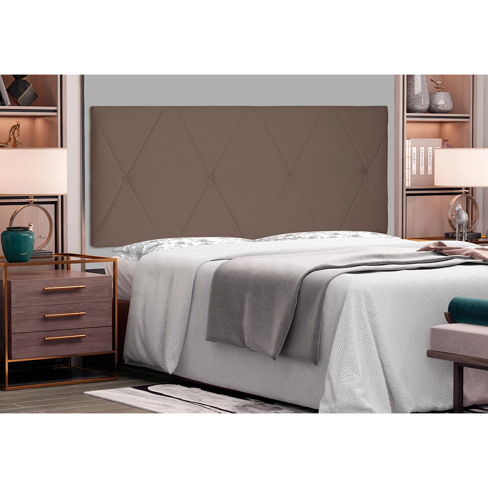 Painel para Cama Box Queen Aquilla Suede Caramelo