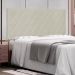 Painel para Cama Box Queen Esmeralda Poliuretano Marfim