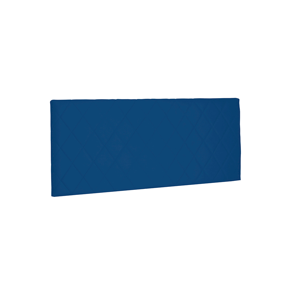 Painel para Cama Box Queen Esmeralda Suede Azul