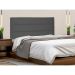 Painel para Cama Box Queen La Italiana Suede Cinza