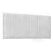 Painel para Cama Box Queen Ravenna Poliuretano Branco