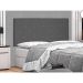 Painel para Cama Box Queen Tânia Suede Cinza
