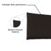 Painel para Cama Box Queen Veneza Poliuretano Marrom