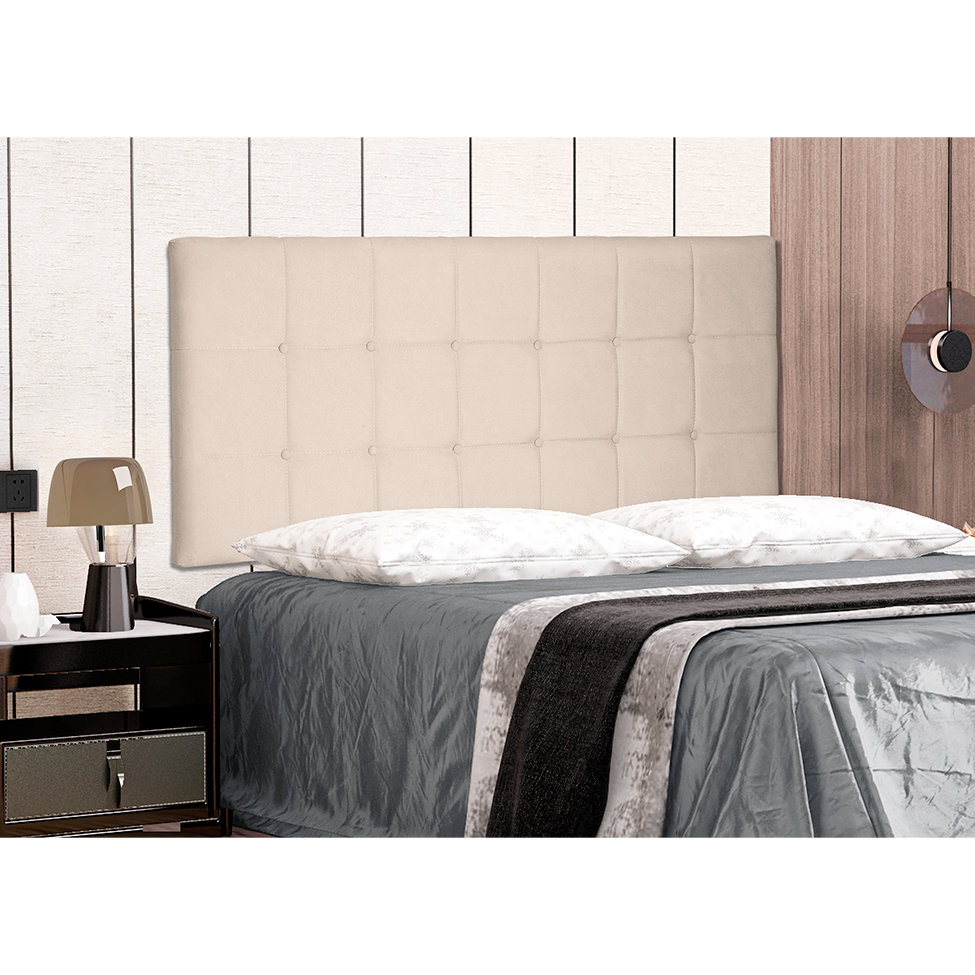 Painel para Cama Box Queen Verona Suede Bege