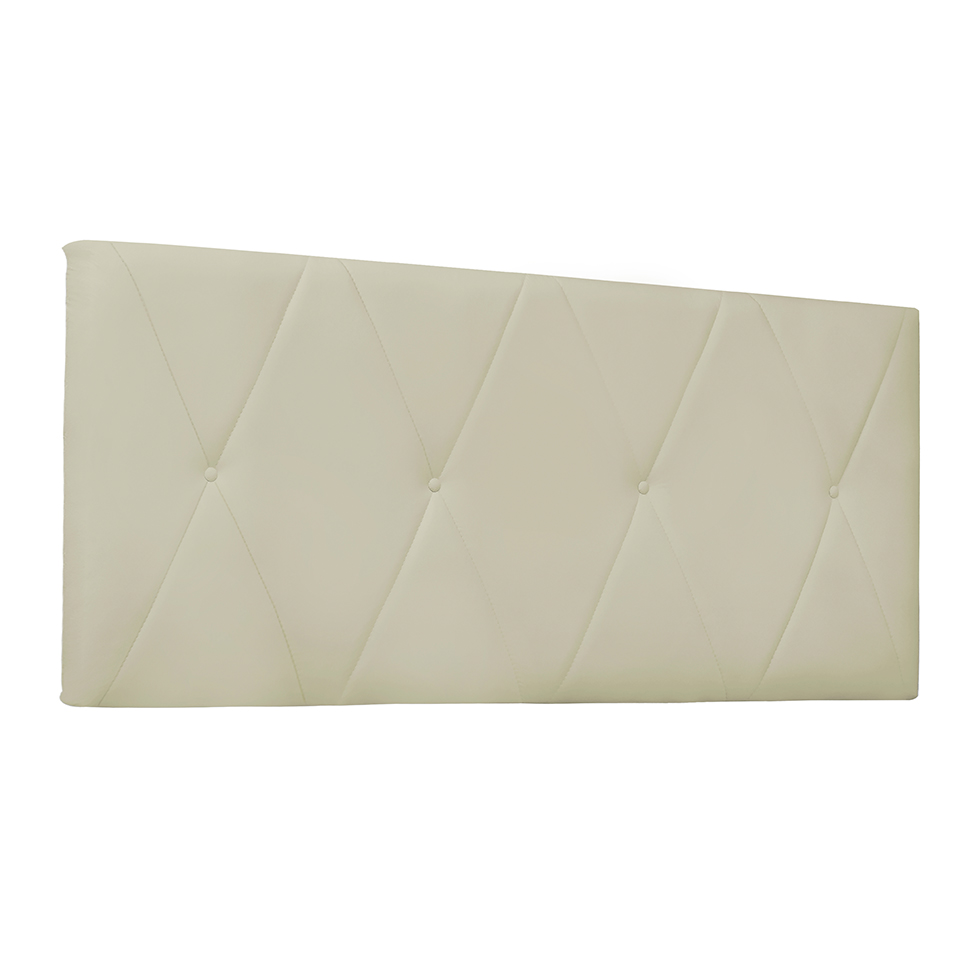 Painel para Cama Box Solteiro Aquilla Poliuretano Marfim