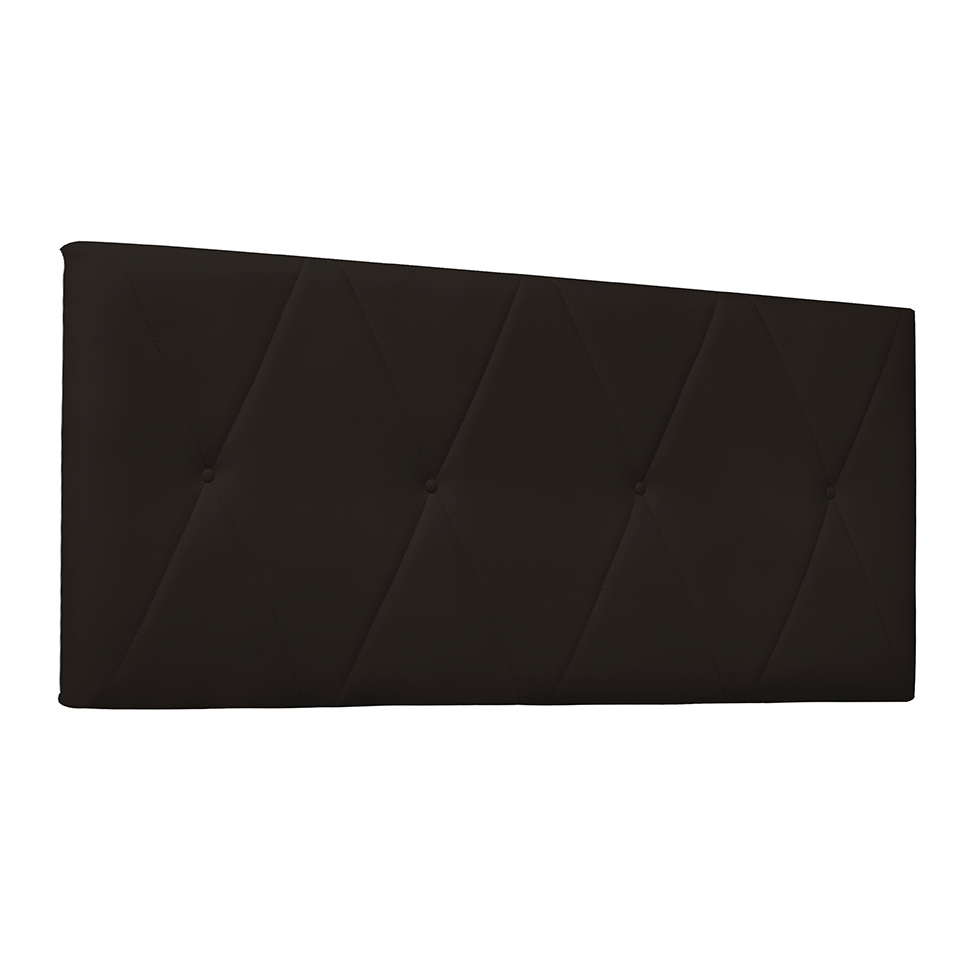 Painel para Cama Box Solteiro Aquilla Poliuretano Marrom