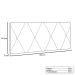 Painel para Cama Box Solteiro Aquilla Suede Cinza