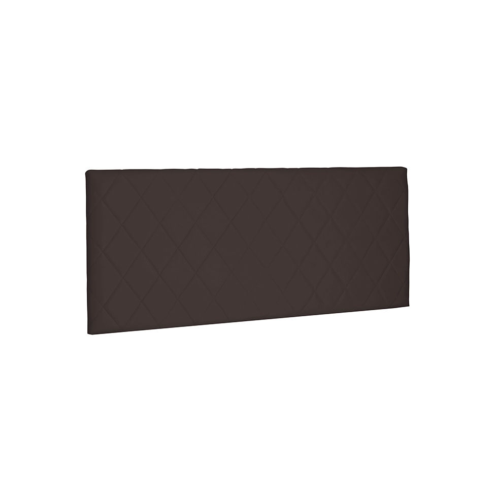 Painel para Cama Box Solteiro Esmeralda Suede Café