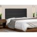 Painel para Cama Box Solteiro La Italiana Suede Preto