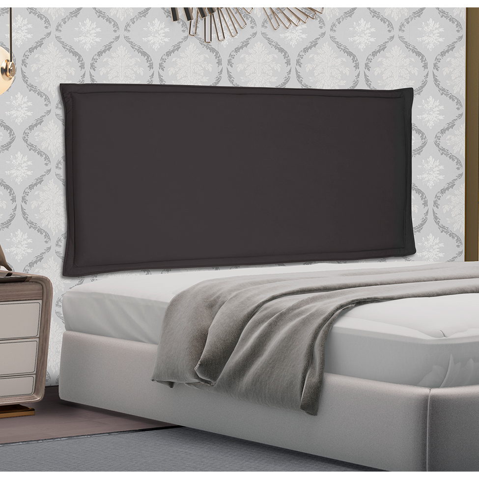 Painel para Cama Box Solteiro Veneza Suede Preto