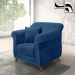 Poltrona Abruzzo Suede Azul Marinho