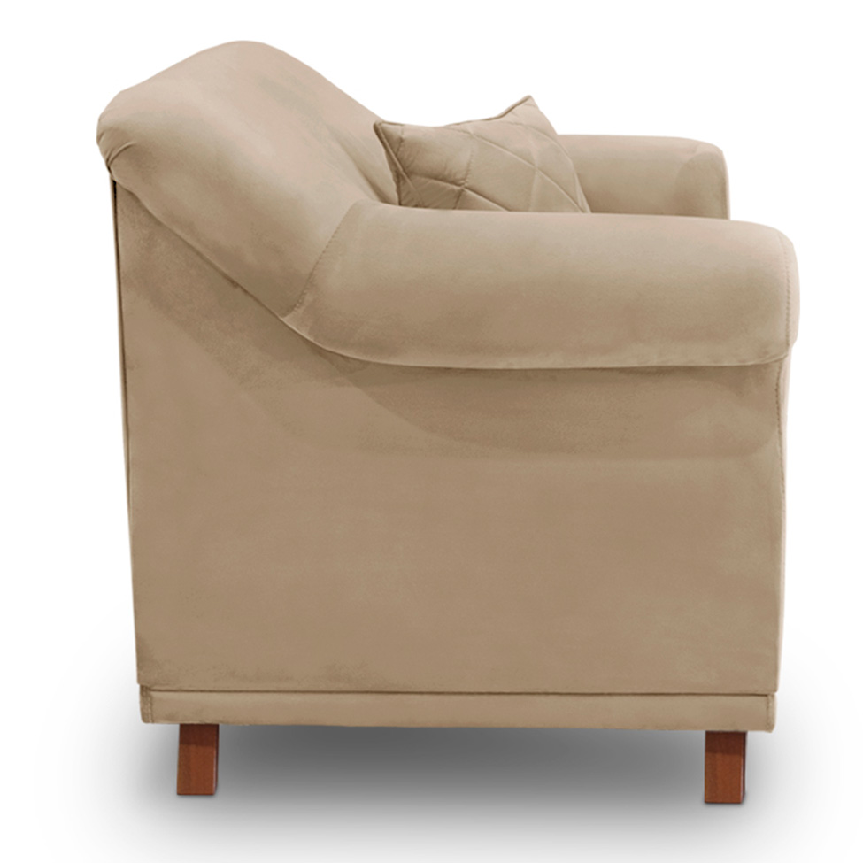 Poltrona Abruzzo Suede Bege