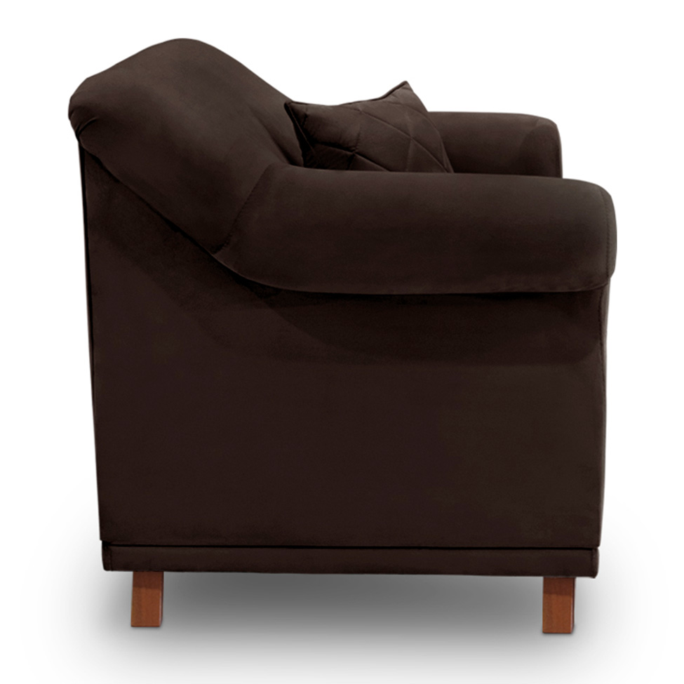 Poltrona Abruzzo Suede Café