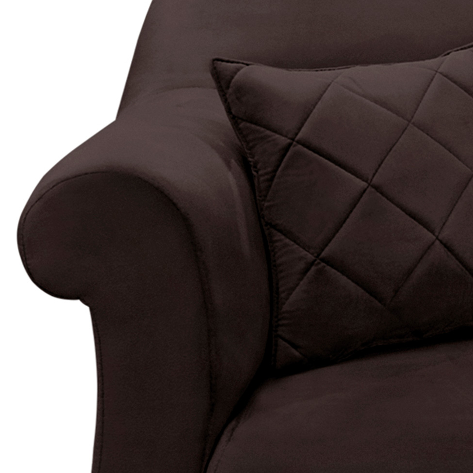 Poltrona Abruzzo Suede Café