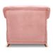 Poltrona Abruzzo Veludo Rosa