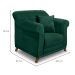 Poltrona Abruzzo Veludo Verde Floresta