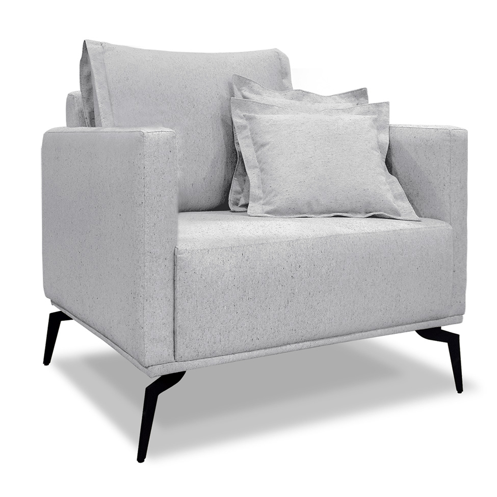 Poltrona Lazio Linho Grigio