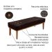 Recamier Gênova Suede Café 90 cm