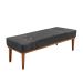 Recamier Gênova Suede Cinza 160 cm