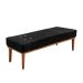 Recamier Gênova Suede Preto 90 cm