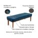 Recamier Gênova Veludo Azul Marinho 140 cm