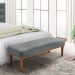 Recamier Gênova Veludo Cinza 160 cm
