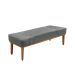 Recamier Gênova Veludo Cinza 160 cm