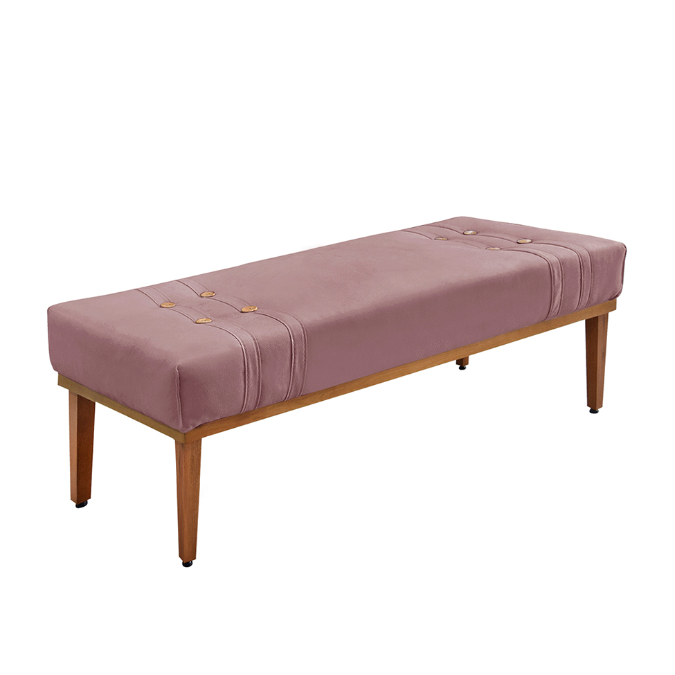 Recamier Gênova Veludo Lilás 90 cm